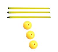 Paletto per Porta da Calcio, Strumento di Allenamento, Cartello, Segnalatore di Ostacoli, Asta E Base, 3 Set