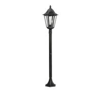 Paletto piccolo da esterno a 1 luce nero-argento GL1311