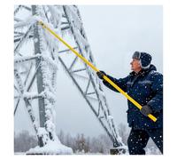 Paletto raschietto per rimuovere il ghiaccio da neve ad alta tensione, in fibra di vetro isolato, per energia elettrica, sottostazioni, cantieri, strumento durevole e leggero