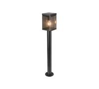 PALETTO SOLARE DA ESTERNO NERO 3000K IP44, 12X12X80 CM