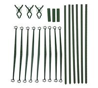 Paletto Sostegno Piante Robusto Durevole Sovrapponibile Supporto in Vaso per Giardino Casa Esterno Plastica 45 cm 6 Tubi Lunghi