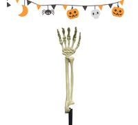 Pali a forma di scheletro, decorazioni per Halloween per esterni, braccio impermeabile, fantasma, realistico, per prato, terreno, cimitero, cortile, sentiero anteriore
