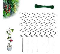 Pali a spirale per pomodori, confezione da 20 torri di supporto riutilizzabili per piante rampicanti per giardino, paletti per pomodori, cetrioli e viti
