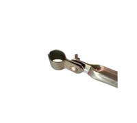 Pali aggiuntivi brand per tende e verande con gancio e morsetto in acciaio 32 mm lunghezza 215 - 300 cm