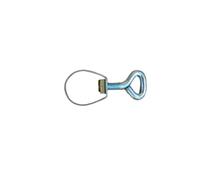 Pali aggiuntivi brand per tende e verande con gancio e morsetto in alluminio 32 mm lunghezza 225 - 300 cm