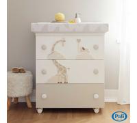 Bagnetto Fasciatoio Pali Savana Bianco Tortora