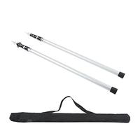 Pali da campeggio pali in alluminio in lega telescopici regolabili a canne di supporto per lo zaino per escursioni da 95 a 235 cm con sacchetto di stoccaggio 2 pcs