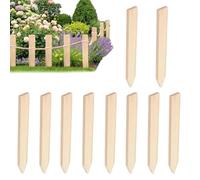 Pali Da Giardino In Legno 10 Pezzi Di Marcatori Rustici Stabili Segnaletici