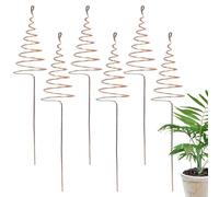 Pali da giardino in rame | Forniture da giardinaggio in filo di rame, pali a spirale resistenti e resistenti, supportano la crescita di piante e fiori in giardino all'aperto