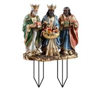 Pali da giardino per Natale, pali decorativi da giardino - Presepe acrilico, pali da giardino, arte del cortile,Decorazioni per percorsi impermeabili Forniture natalizie resistenti all'usura per