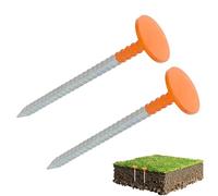 Pali da ricognizione, 2 pezzi, ad alta visibilità, resistenti alle intemperie, a basso profilo, paletti di confine, per giardino, sentiero, cortile, confine, pietre per pavimentazione, prato