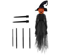 Pali da strega - Sensore attivato dal suono spaventoso decorazione strega | Puntelli spaventosi per streghe | Decorazione per Halloween, per prato, giardino, cortile, tomba e feste | Pali