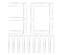 Pali da terra - Set di 30 solidi per tutte le condizioni - a U per esterni con ancoraggio al suolo | per giardinaggio, paesaggio, campeggio, tenda, telone e