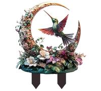 Pali Decorativi Da Giardino Di Uccelli: Paletti Da Giardino Di Colibride, Decorazioni Da Giardino Con Piattaforma Acriliica | Decorativo Da Giardino, Decorazione Del Prato Per Le Piante Di