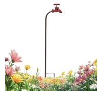 Pali Decorativi Da Giardino,Inserti a Forma di Rubinetto Resistenti alle Intemperie,da Giardino Decorativo Vintage | per piante in vaso, balcone, villa, paesaggio, prato, terrazza, fattoria