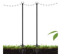 Pali della luce da esterno, Pali della luce da esterno,Pali luminosi per esterni da giardino in metallo resistente 2X - Pali luminosi da giardino in metallo, pali luminosi da giardino per prato, pali