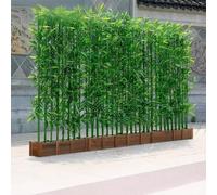 Pali di bambù artificiale commerciali con base - Impermeabili e resistenti ai raggi UV - per hall di hotel, ristoranti, centri commerciali - Nessuna manutenzione, Lunga durata