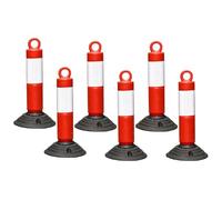 Pali di controllo del traffico for garage e parcheggi, colonne avvertimento for un uso versatile, ideali for la limitazione dei veicoli(Red (6PCS))