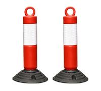 Pali di controllo del traffico for garage e parcheggi, colonne avvertimento for un uso versatile, ideali for la limitazione dei veicoli(Red (2PCS))