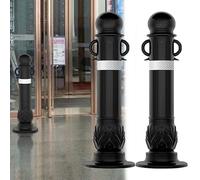 Pali di controllo del traffico per hotel, confezione da 1, 2, 3, 4, 5, 6, coni di avvertimento per impieghi gravosi con base larga da 9 pollici, pali di parcheggio riflettenti per aree sensibili al t