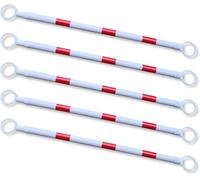 Pali di controllo della folla retrattili in PVC | Rosso Bianco 1/5 pezzi Utilizzo: controllo della folla(5 Pcs)