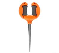 Pali di guida con sistema di picchetto e rullo multiuso integrato per mantenere la posizione del tubo ed evitare danni alle piante (arancione)