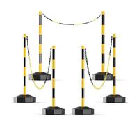 Pali di parcheggio, Pali for il controllo del traffico e la gestione della folla(Yellow (6pcs))
