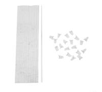 Pali di supporto in acrilico trasparente con clip, set da 20 pezzi per una crescita robusta di pomodori e piante da fiore (40 cm)