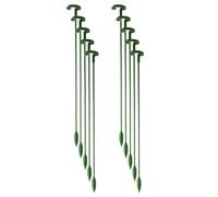 Pali Di Supporto Per Piante - Bastoncini Robusti Per Piante | Bastoncini Di Supporto Per Orchidee A Stelo Singolo Regolabili Da 10 Pezzi, Anelli In Metallo A Stelo Singolo Da Giardino | Strutture Per