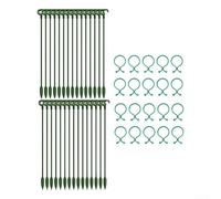 Pali di supporto per piante con clip regolabili per orchidee, rose, edera e pothos, forniscono una guida per uno sviluppo verticale sano (B)