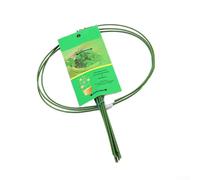 Pali di supporto per piante, confezione da 3 supporti in ferro, per pomodoro, peonia e piante da giardino all'aperto, legami per piante verdi resistenti alle intemperie, con rivestimento in plastica