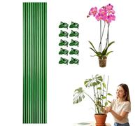 Pali di supporto per piante, riutilizzabili e pieghevoli, pali per piante da interno con clip, bastoncini di supporto per piante da interno, pali di supporto per piante con clip, per orchidee, peonie
