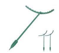 Pali di supporto per piante Supporto per fiori in plastica per piccoli stelo di crescita verticale in vaso facile da installare Design a semicerchio Struttura collegabile 3 pezzi