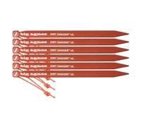 Big Agnes - Accessori tenda - Dirt Dagger Ul 7.5” Tent Stakes: Pack Of 6 , in Alluminio - Grigio Grigio