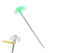 Pali di terra, chiodi - Peg da campeggio con testa luminosa,Vite rinforzata in metallo non rustico negli accessori per campeggio per pace per giardino per patio esterno decorazioni gonfiabili da giard