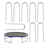 Pali di terra del trampolino, pali di trampolino - Unghie per obiettivi di calcio | Insieme di 8 pali di terra per trampolini a forma di forte per le tende da campeggio, calcio