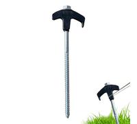 Pali esagonali per da campeggio perforabili, ancoraggi a vite di terra, in metallo per pavimenti che si illuminano al buio, 20 cm, per campeggio, per tende