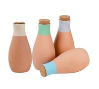 Pali in argilla a lento rilascio, set per la cura delle piante in terracotta, di irrigazione automatico, struttura in ceramica porosa, fornitura di umidità costante per le piante, riduce