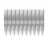 Pali in calcestruzzo, 10 pezzi, a forma di V, riutilizzabili, resistenti alla ruggine, con fori, pali in acciaio per forme in calcestruzzo, per recinzioni, giardini, terreni, bordi del cortile