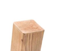 Pali in legno impregnati, in 18 misure, in Legno di Pino con testa piatta, colore: marrone, quadrati, per il fissaggio di recinzioni & protezione della privacy, Marrone