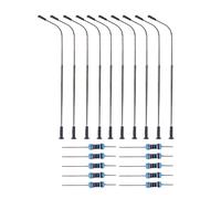 Pali Luce Metallo Realistici per Modello Treni Scala O Luci LED Incluse