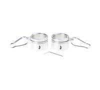Pali per bandiera in alluminio Anelli Spinner Design con cuscinetto a sfera Gancio in acciaio inox antiruggine Adatto per aste da esterno da 0,9 a 1,05 pollici Anelli per bandiere da esterno