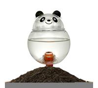 Pali per irrigazione automatica delle piante, 16 cm, a forma di panda, lampadine per irrigazione delle piante da 500 ml, pali per irrigazione automatica, materiale PVC, capacità, uso interno ed