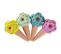 Pali per irrigazione - Confezione da 4 piante di dalia | per irrigazione per a goccia, dispositivi automatici per in argilla rossa per piante in vaso da i