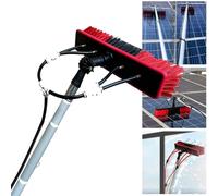 Pali per la pulizia delle finestre alimentate ad acqua, lunghezza regolabile, per pannelli fotovoltaici e tetti di verande, perfetti per pareti in vetro difficili da raggiungere