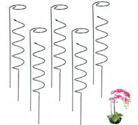 Pali per piante a spirale, 40 cm, per rampicanti, 40 cm | Supporti per piante verdi da giardino, per pomodori, rose, verdure, uso interno ed esterno, confezione da 10