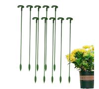 Pali per piante da interno - 10 bastoncini porta orchidee, supporto per stelo di fiori, spuntoni decorativi da giardino in, supporto per crescita verticale, canna botanica dall'aspetto naturale