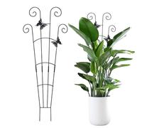 Pali Per Piante Da Interno - Robusto In Metallo, Traliccio Di Supporto Per Piante, Struttura In Ferro Per Rampicanti Filo Da Giardino Flora | Scale Gabbia Griglia Anello Anello Cerchio Strut