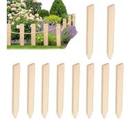 Pali per piante in legno, marcatori decorativi da giardino per confini, gradazioni e puntali per paesaggi esterni, alberi, piante e verdure