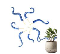 Pali per piante, paletti decorativi da giardino a forma di tentacolo, 7 pezzi, bastoncini di supporto per arrampicata con effetto fosforescente, decorazione per Halloween, , cortile, per piante